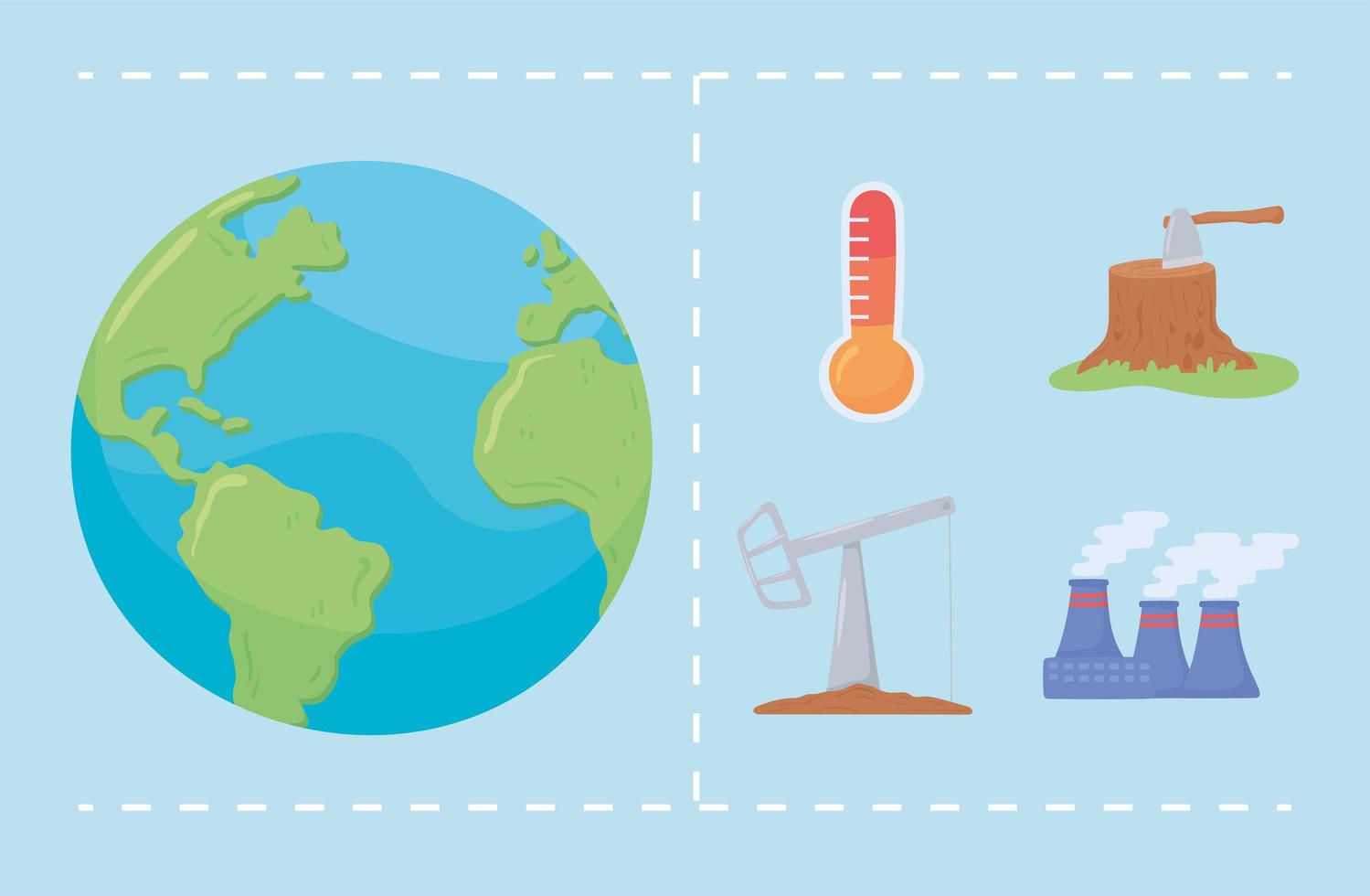 world change climate vector