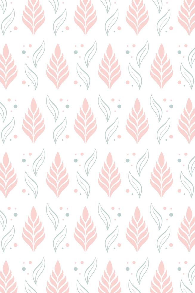 leaves seamless pattern vector