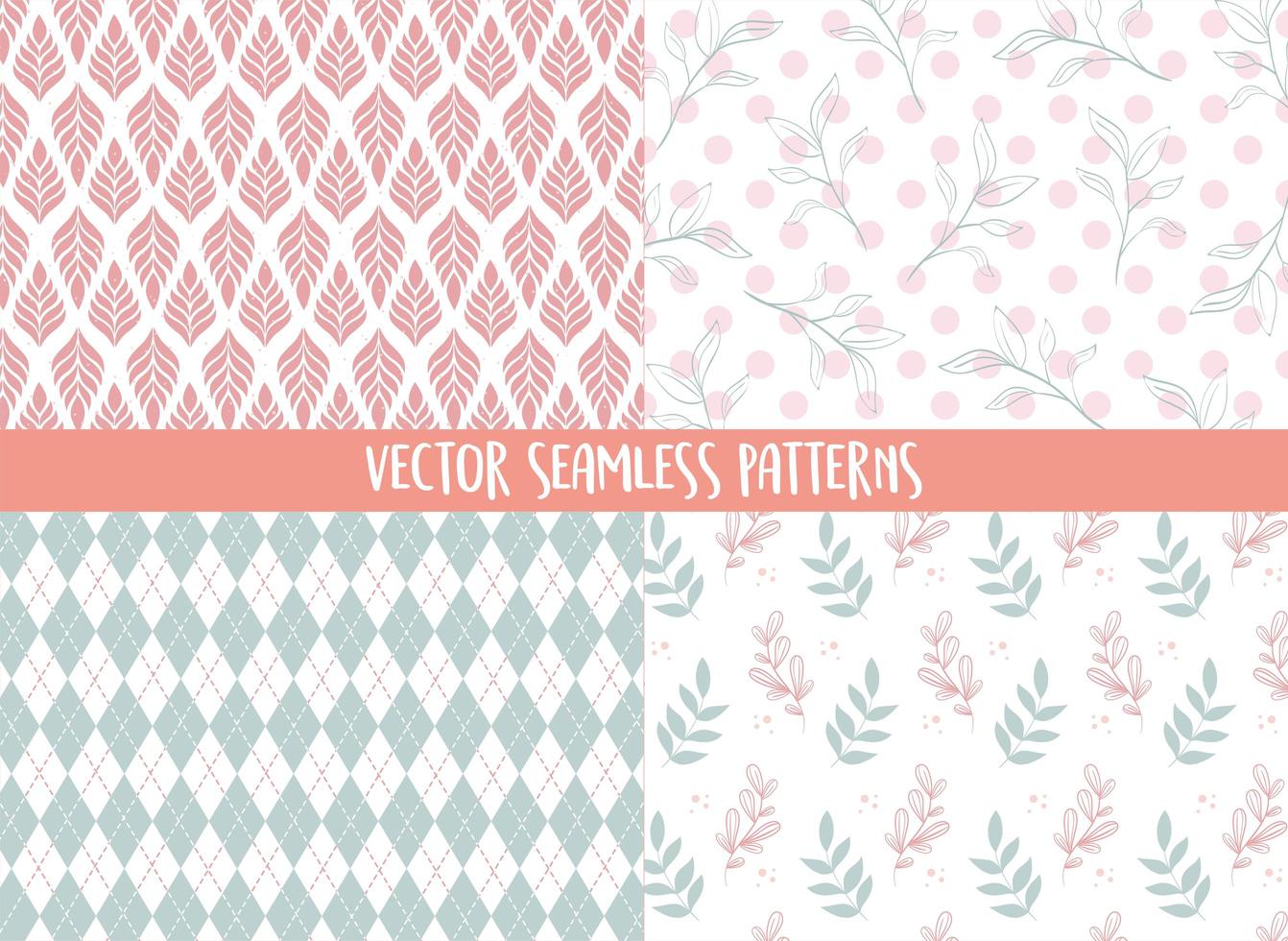 vector seamless patterns