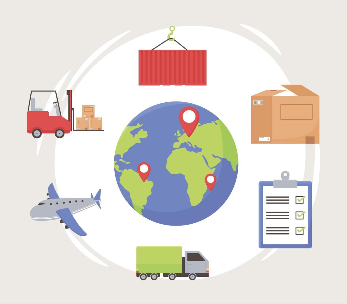 logistic world set vector