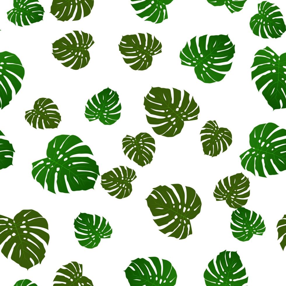 Abstract leaf monsters Seamless Pattern Background vector