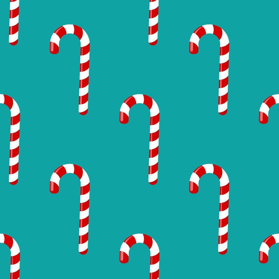 Sweet candy cane seamless pattern background vector