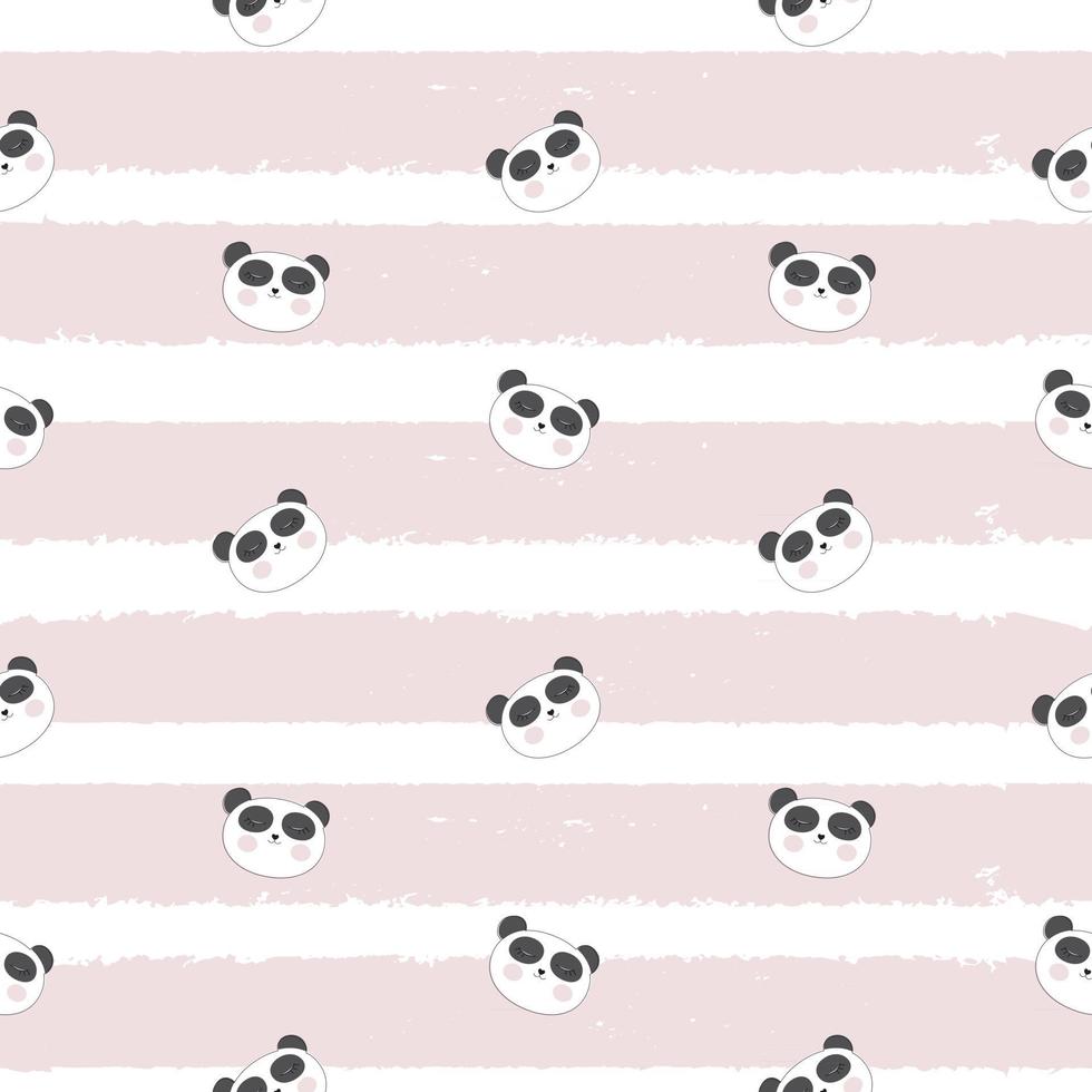 pequeño panda lindo de fondo transparente vector