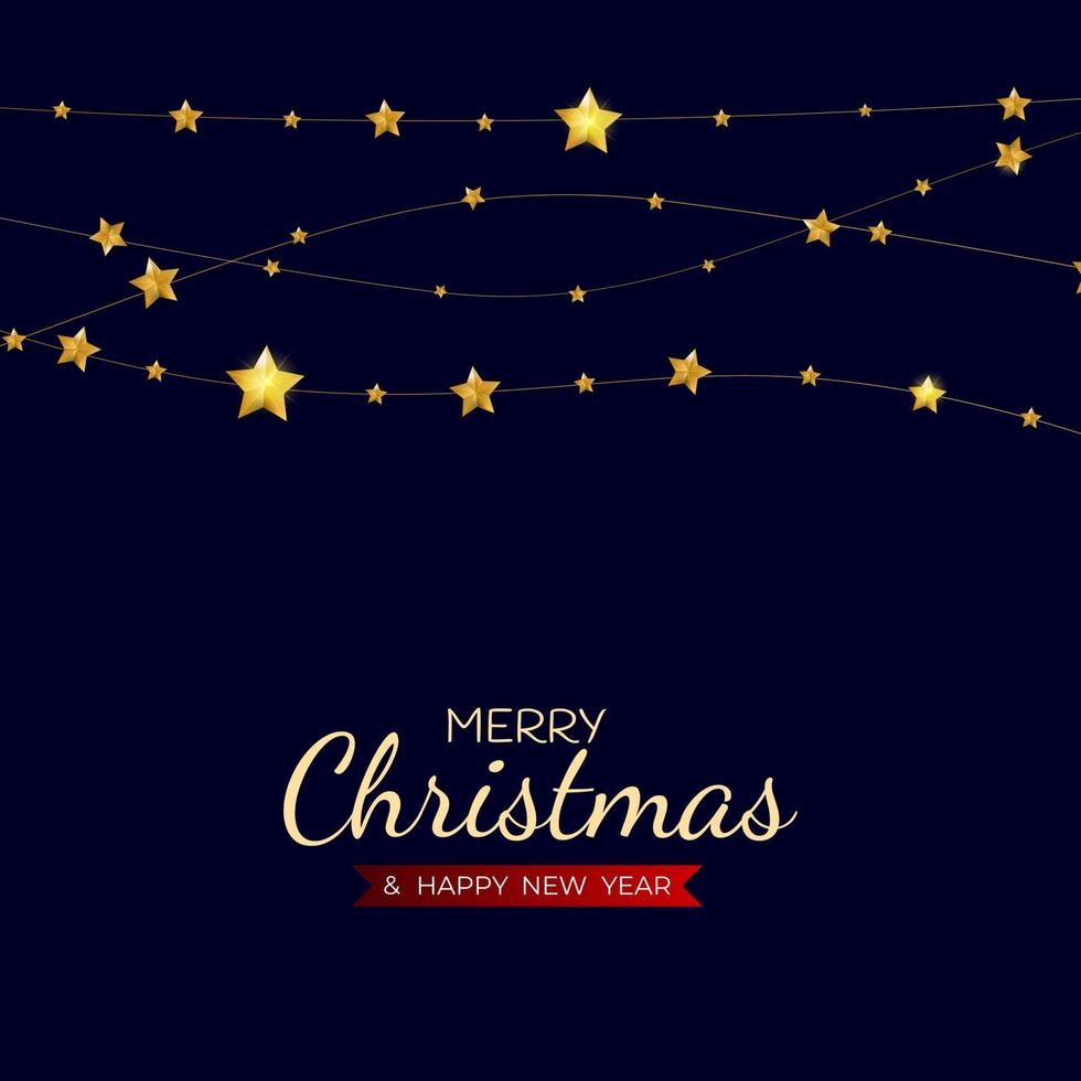 Merry Christmas and Happy New Year Holiday Template Background vector
