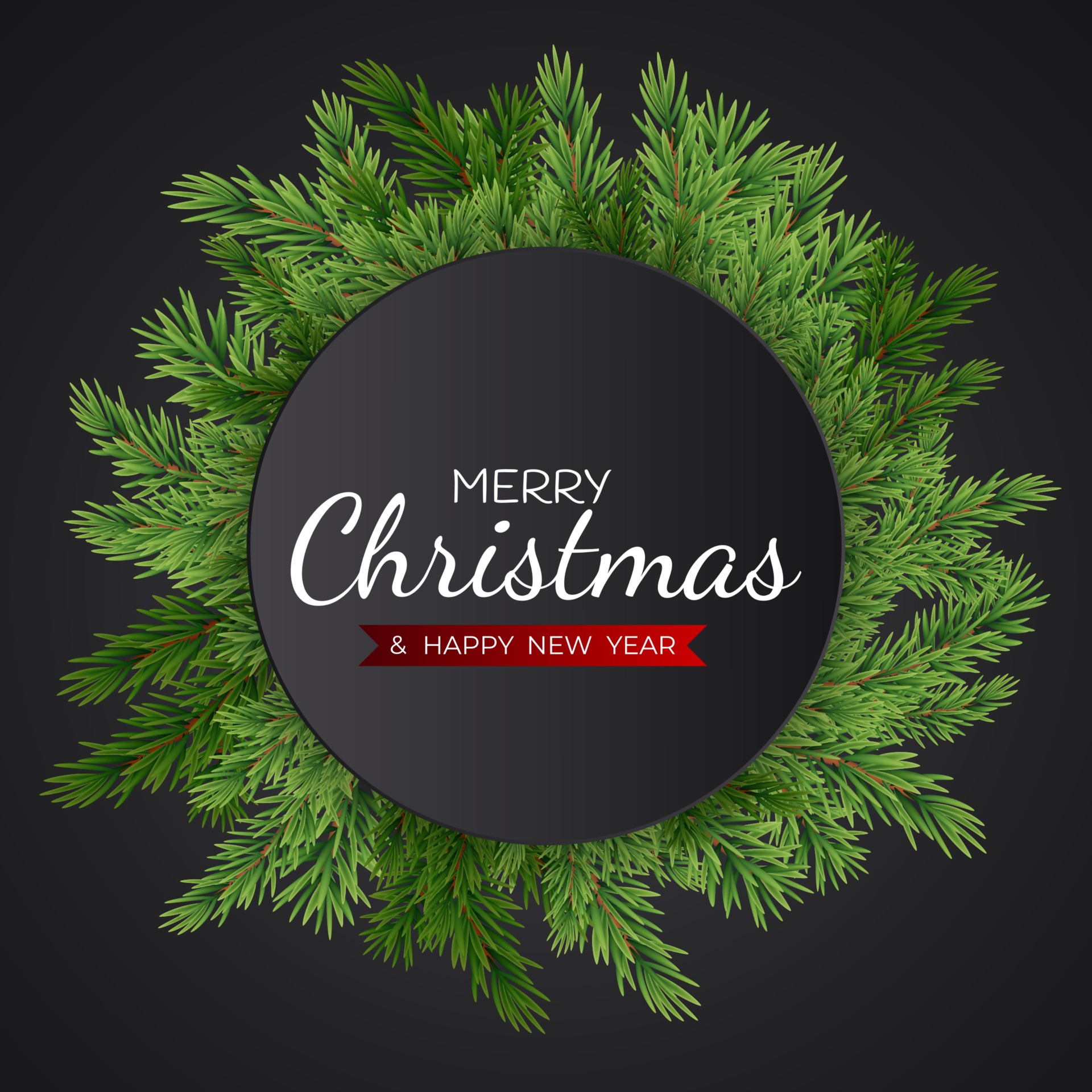 Merry Christmas and Happy New Year Holiday Template Background 2449612
