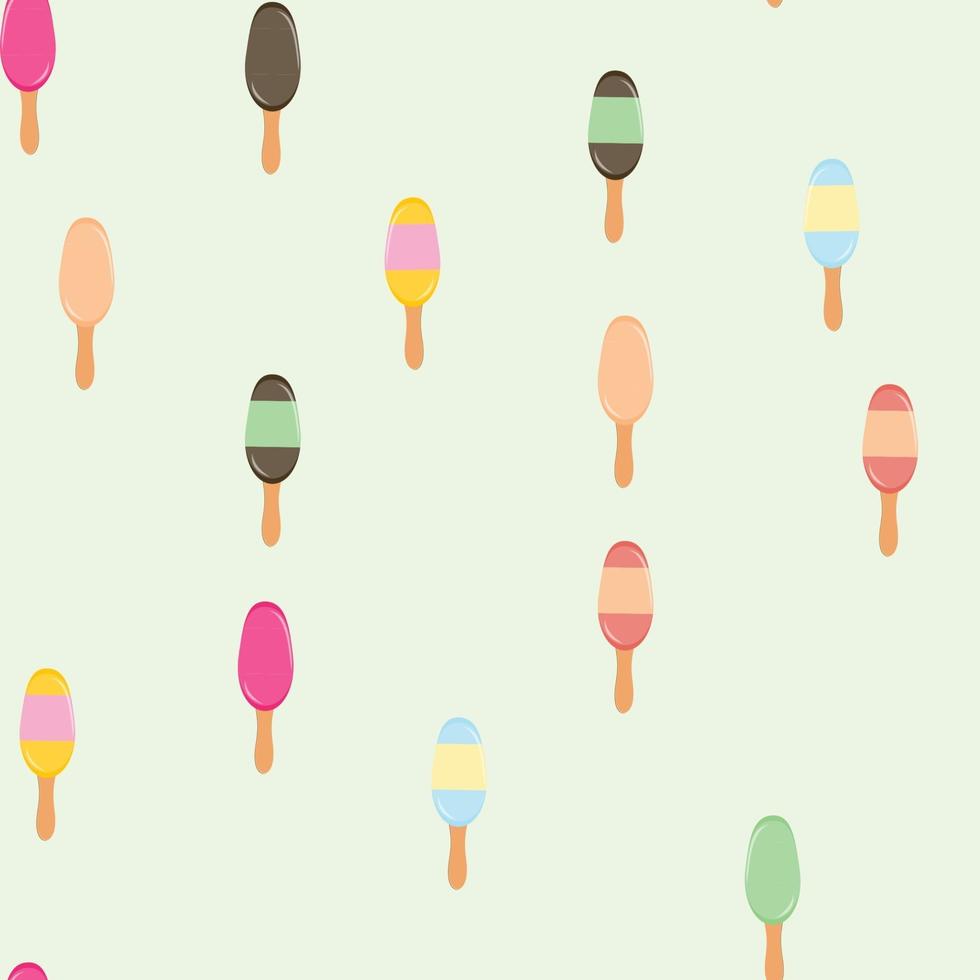 Seamless Pattern Background with Ice Cream vector