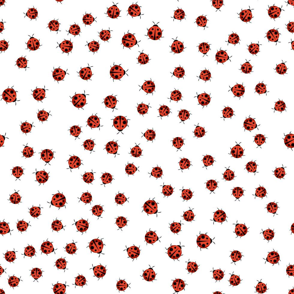 Cute Ladybug Seamless Pattern Background 2449681 Vector Art at Vecteezy