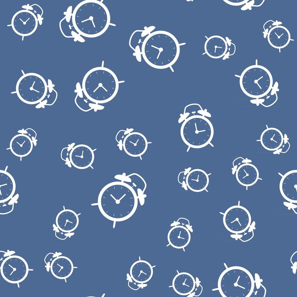 Alarm Clock Seamless Pattern background vector