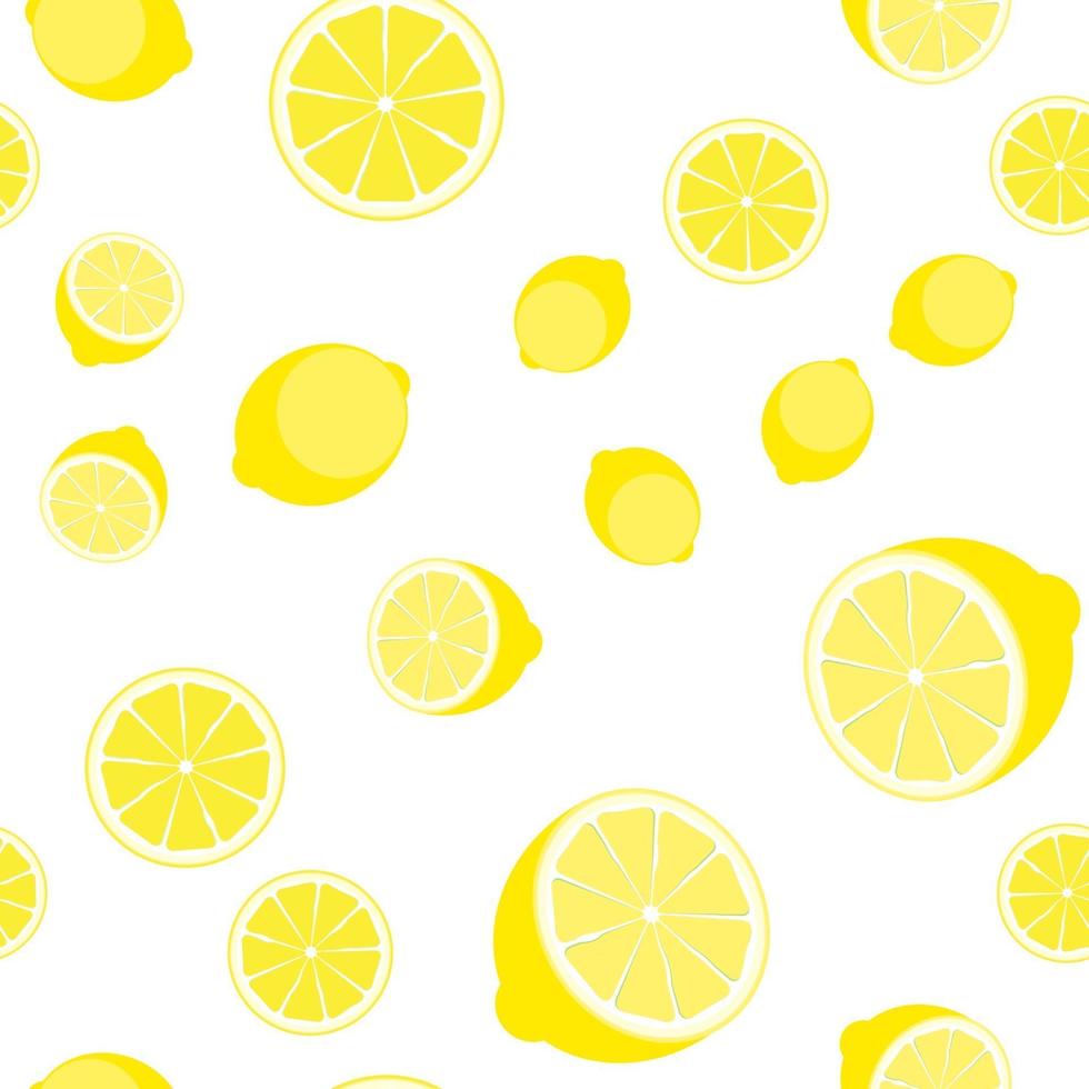 Abstract Lemon Seamless Pattern Background Vector Illustration