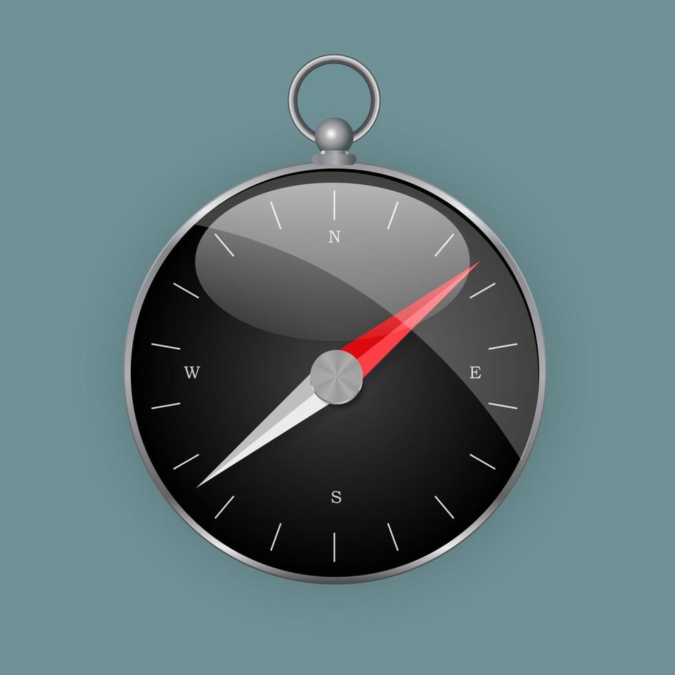 Compass direction icon for web design vector