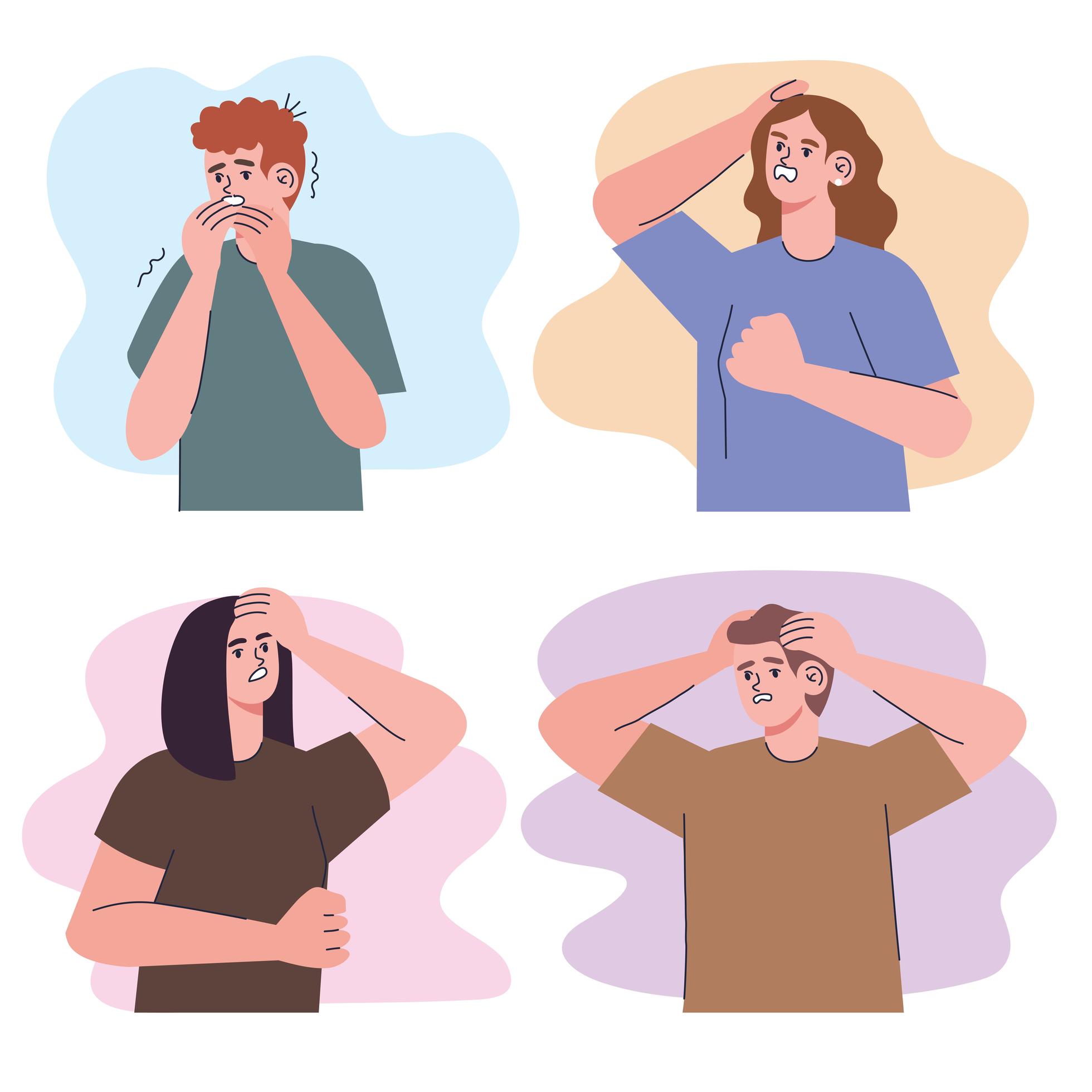 Four Irritated People 2450074 Vector Art At Vecteezy four-irritated-people-2450074-vector-art-at-vecteezy