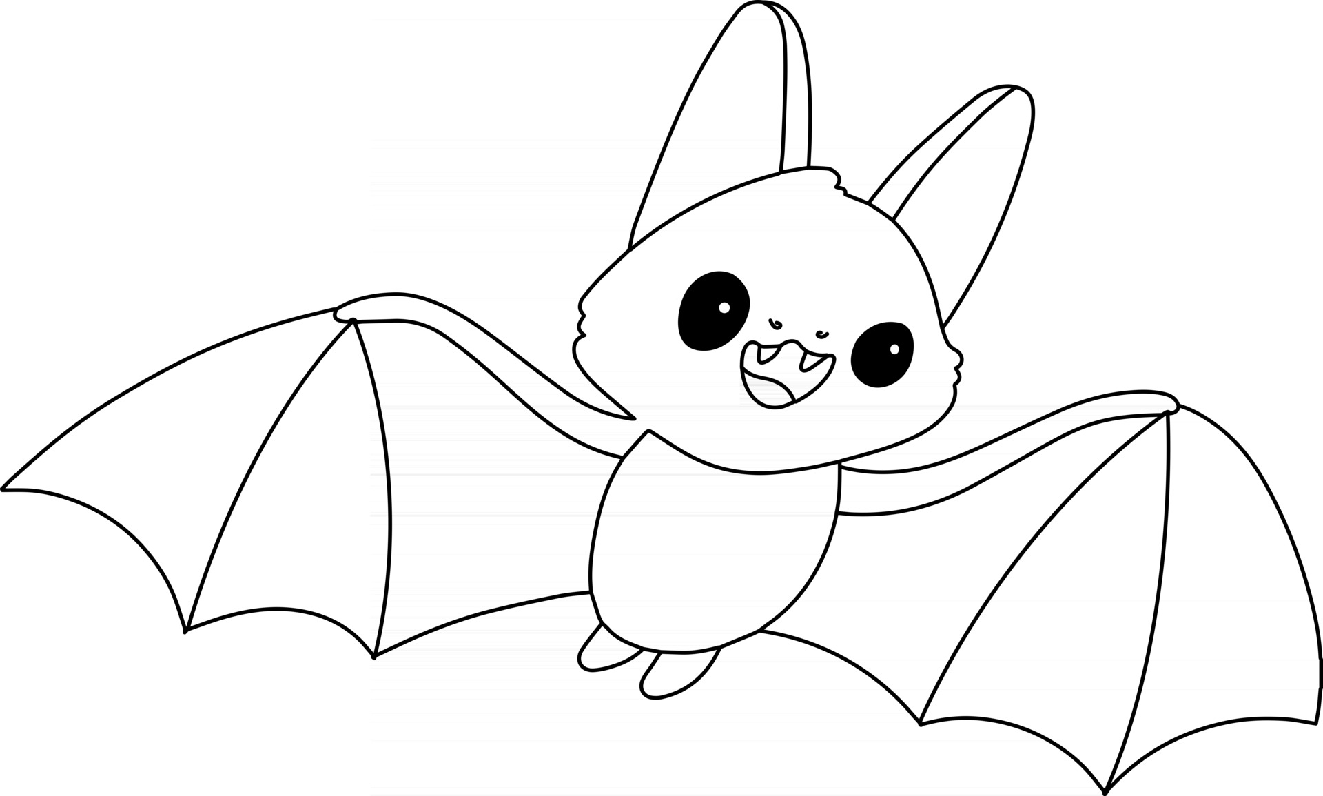 Free Printable Bat Coloring Page