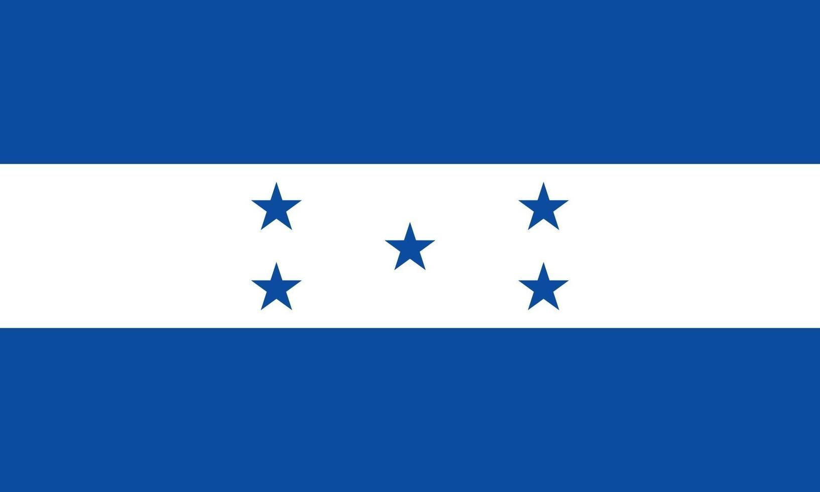 ilustración vectorial de la bandera de honduras vector