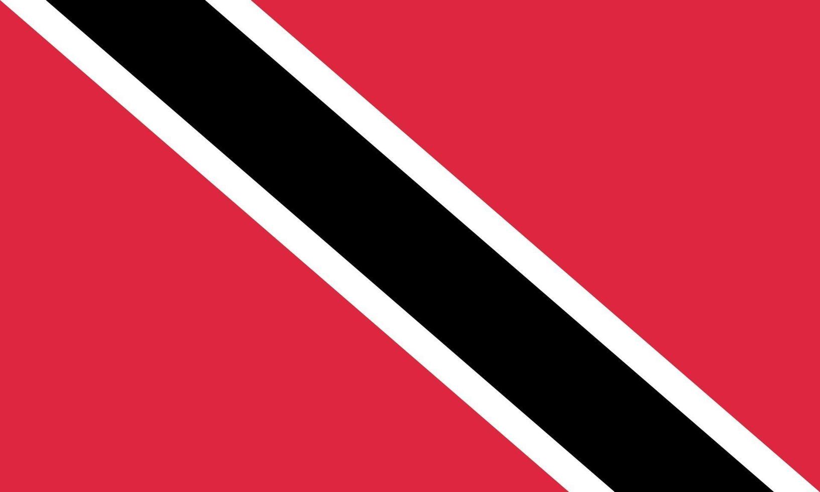 ilustración vectorial de la bandera de trinidad y tobago vector