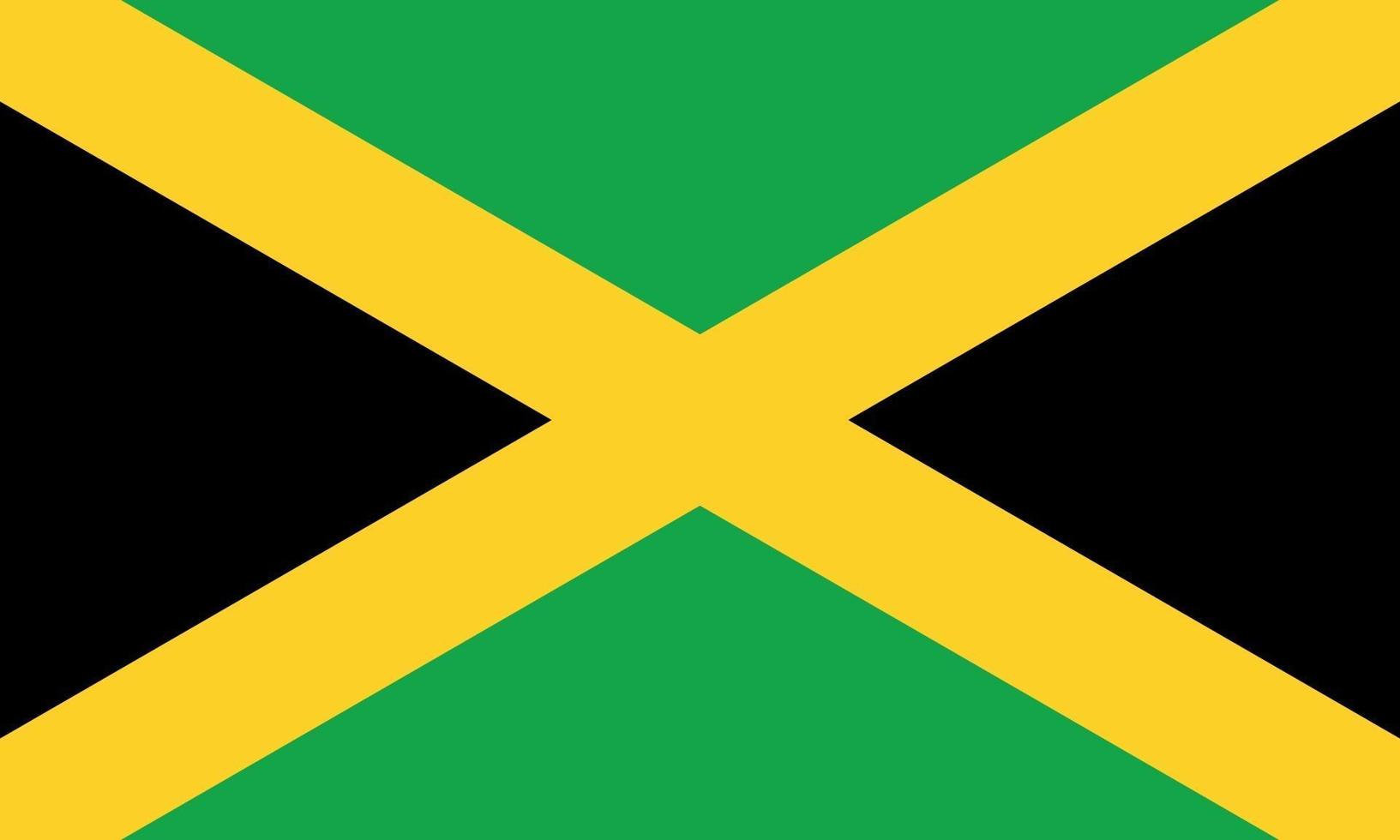 vector illustration of Jamaica flag