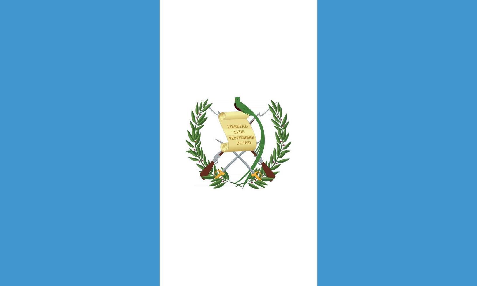 ilustración vectorial de la bandera de guatemala vector