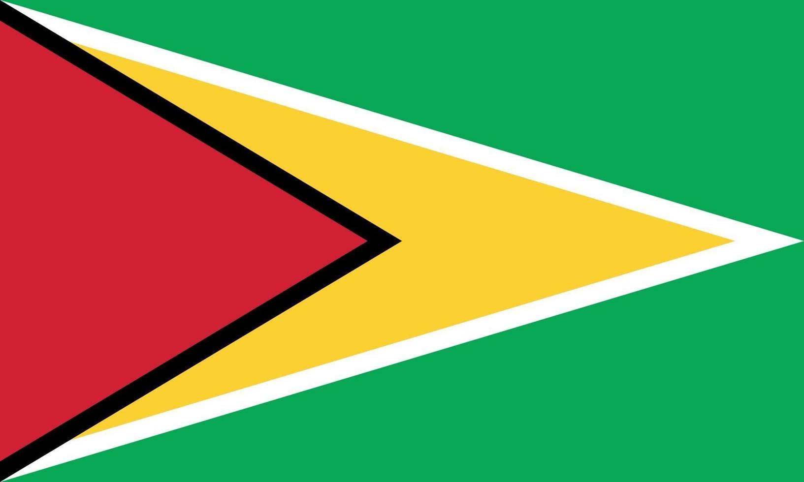 ilustración vectorial de la bandera de guyana vector