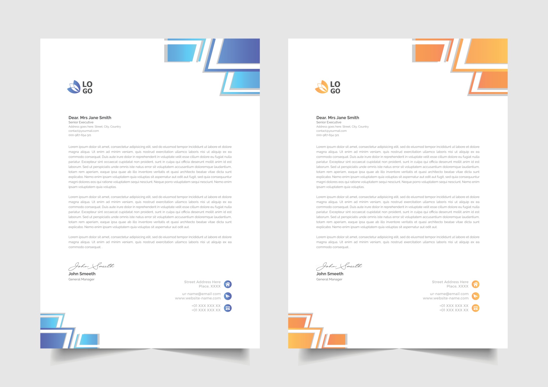 best letterhead design for business 2450354 Vector Art at Vecteezy