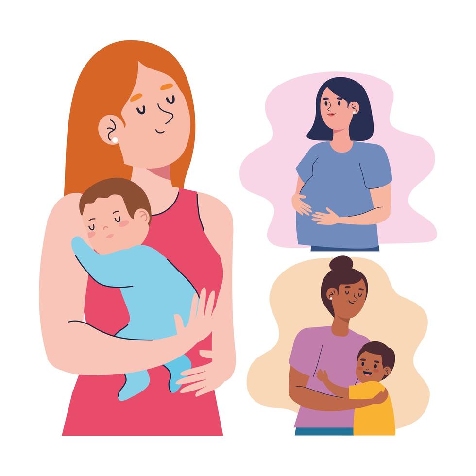 three mothers group vector