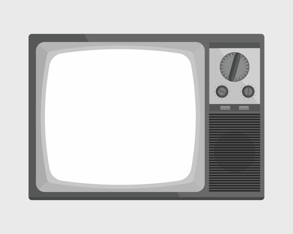 Old tv in flat design vector