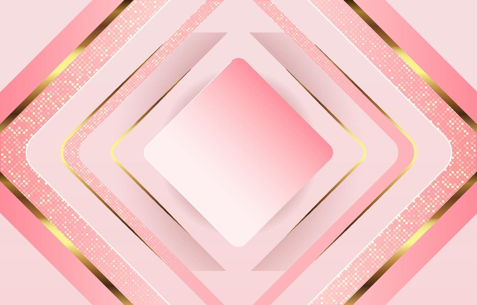 Pink Rose Sparkle Elegant Diamond Background vector