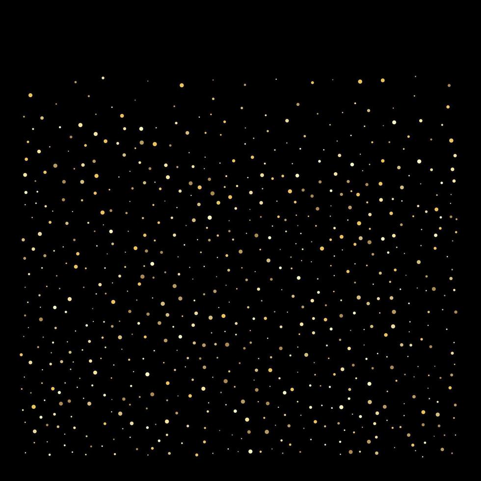 Golden glitter sparkle bubbles champagne particles vector