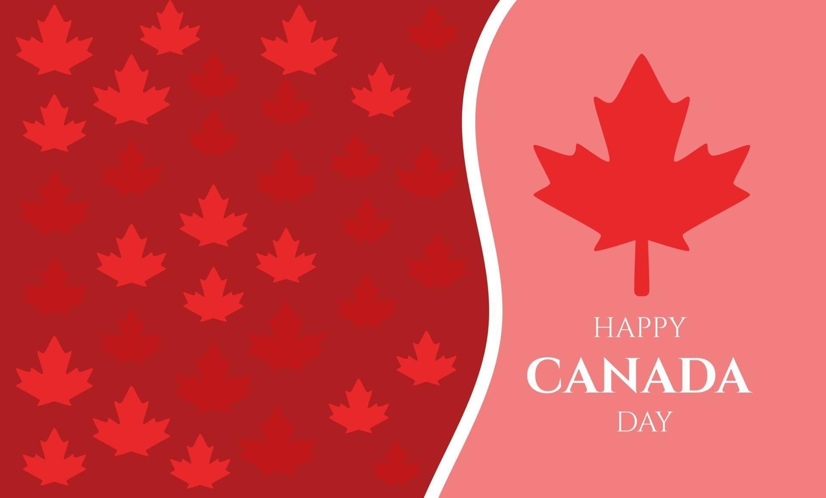 canada day background with maple leafs and canada flag happy canada day vector