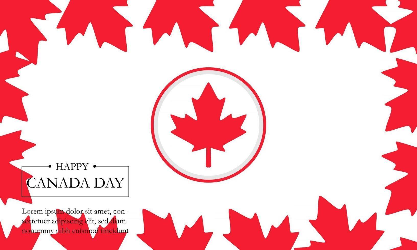 canada day background with maple leafs and canada flag happy canada day vector