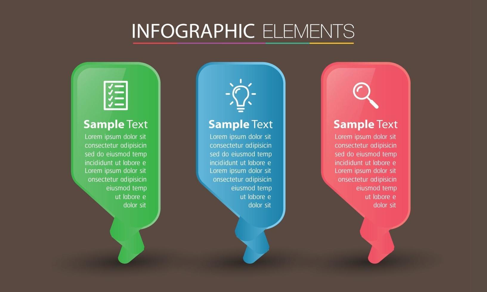 infografía de banner de plantilla de cuadro de texto moderno vector