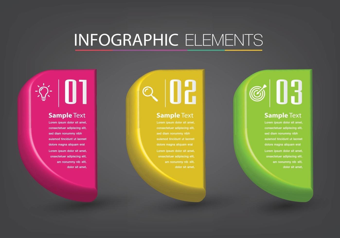 infografía de banner de plantilla de cuadro de texto moderno vector