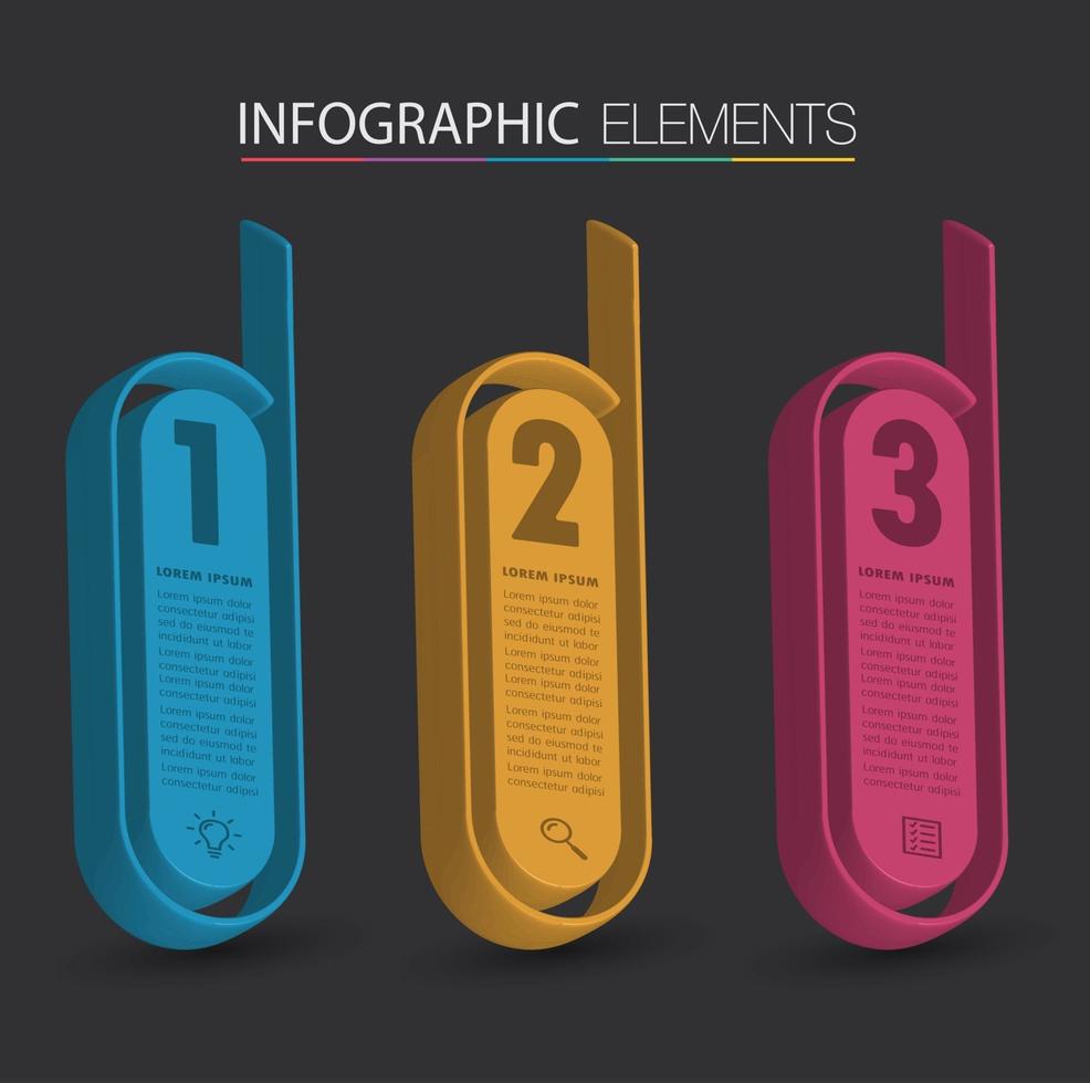 modern text box template banner Infographics vector