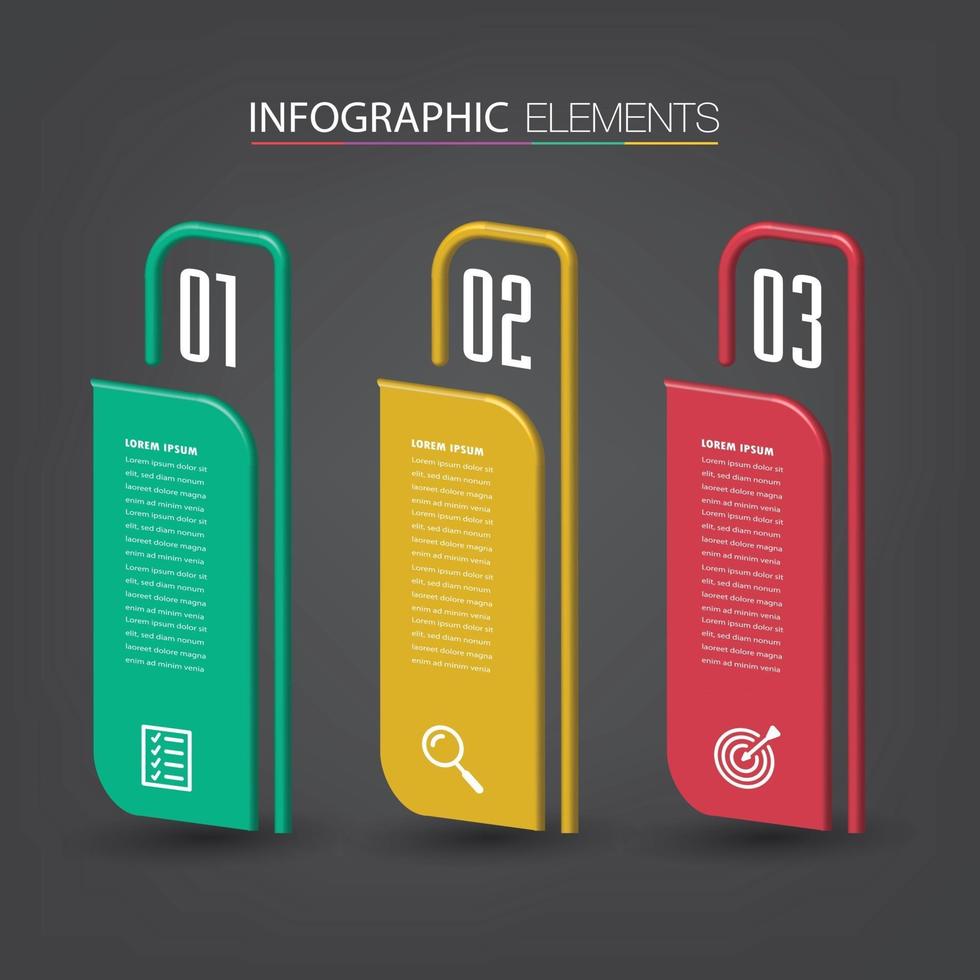 modern text box template banner Infographics vector