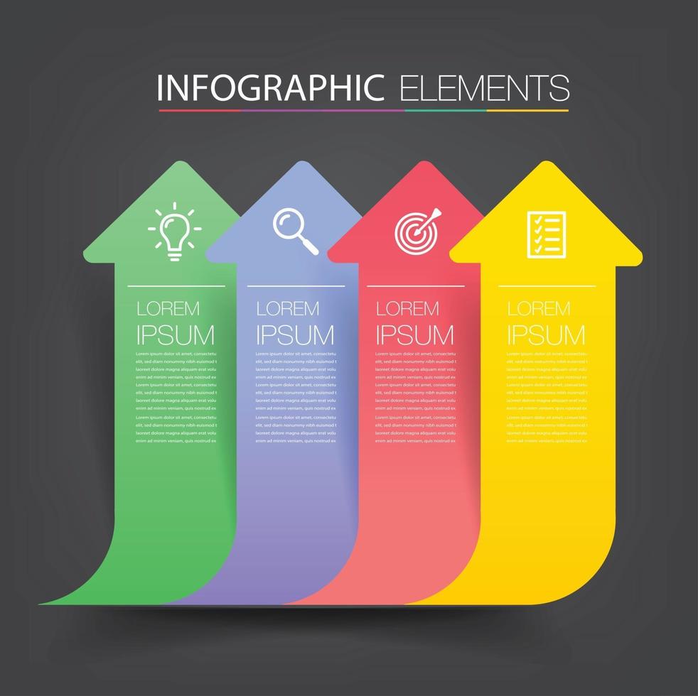modern text box template banner Infographics vector