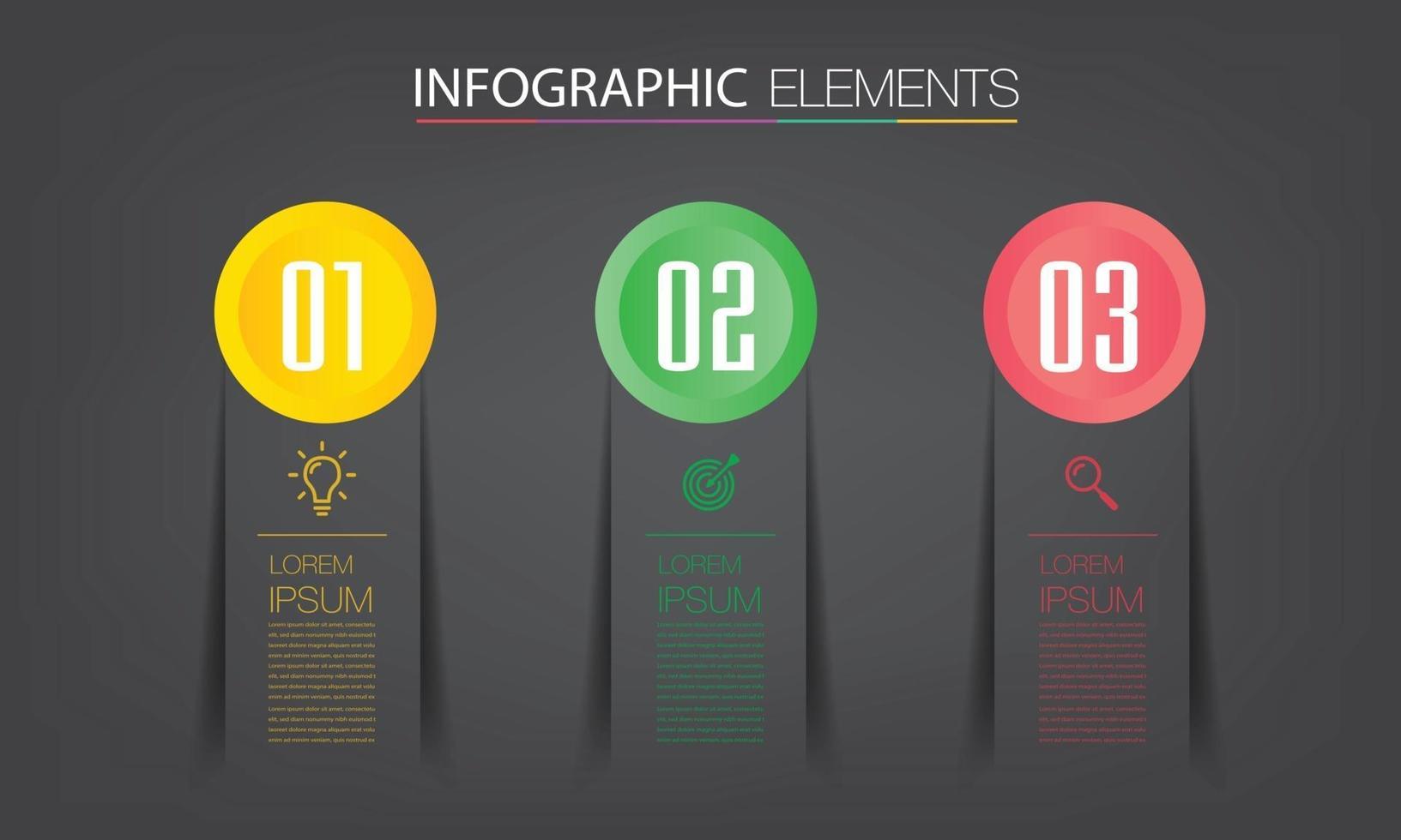 modern text box template banner Infographics vector