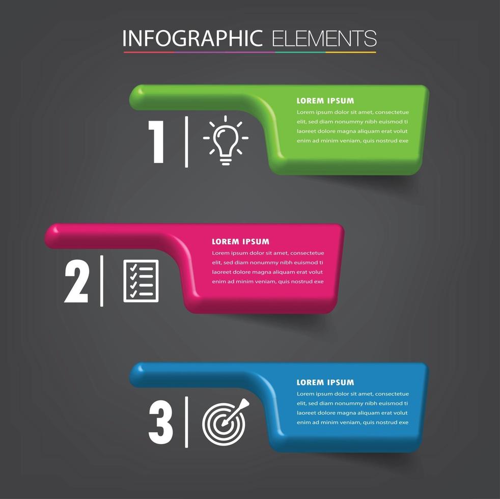 modern text box template banner Infographics vector