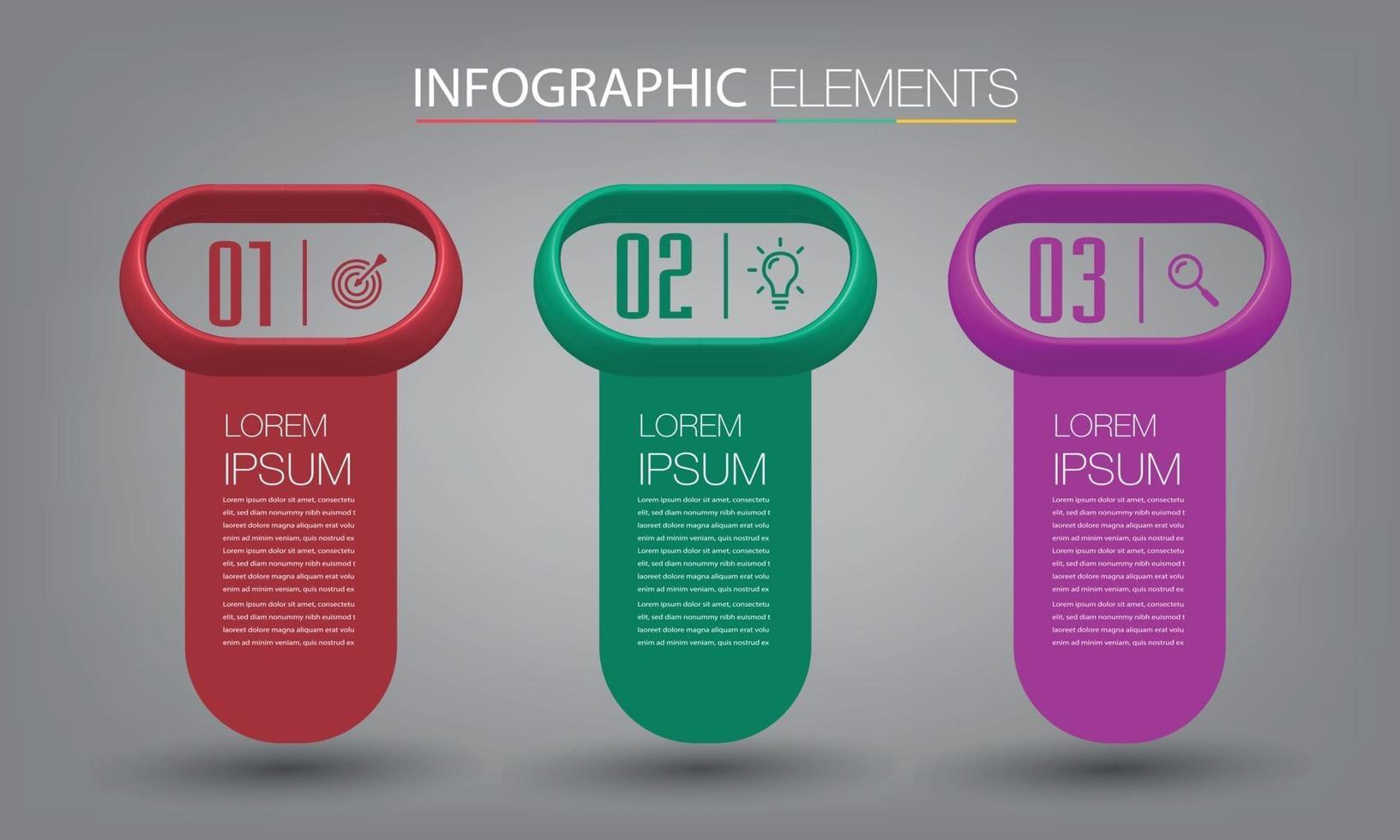 modern text box template banner Infographics vector