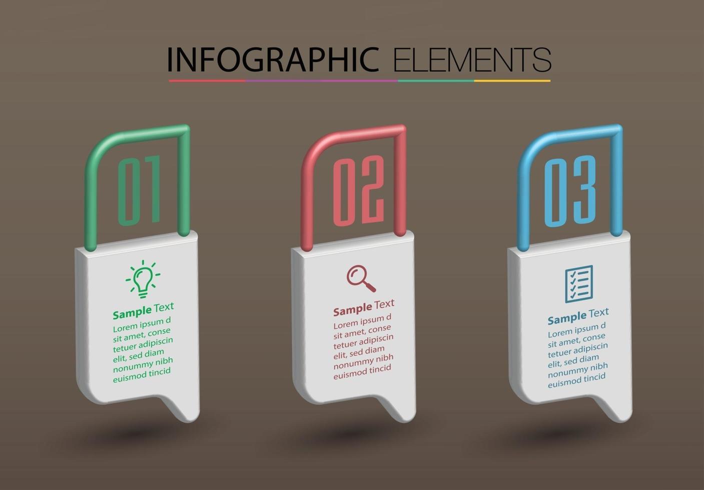 modern text box template banner Infographics vector