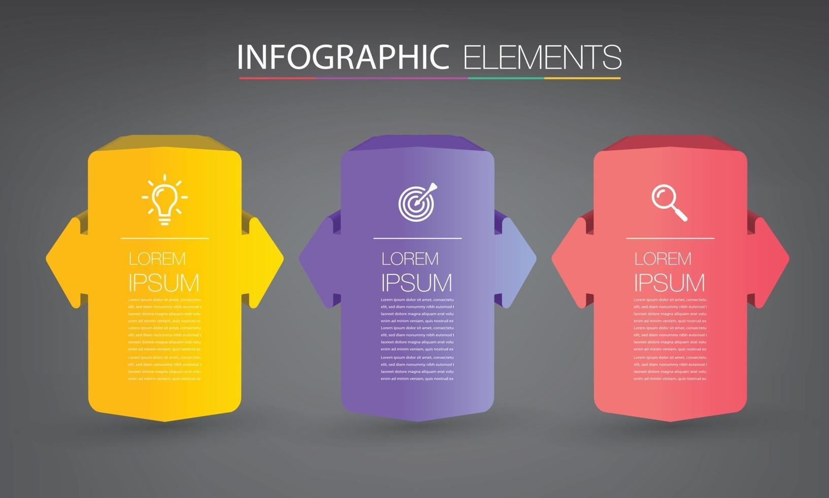 infografía de banner de plantilla de cuadro de texto moderno vector