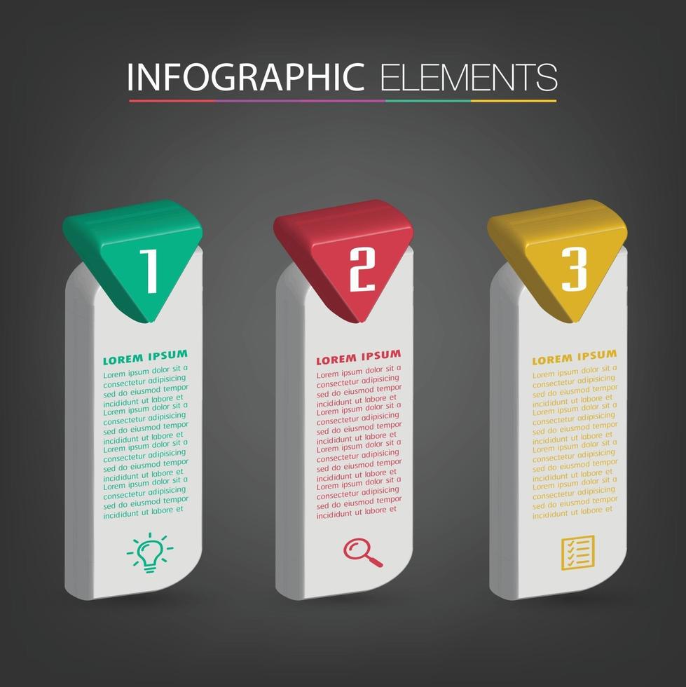 modern text box template banner Infographics vector