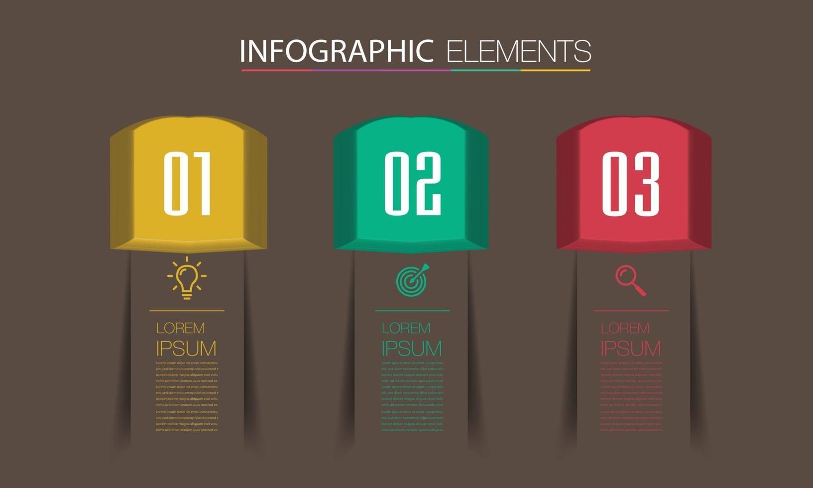 modern text box template banner Infographics vector