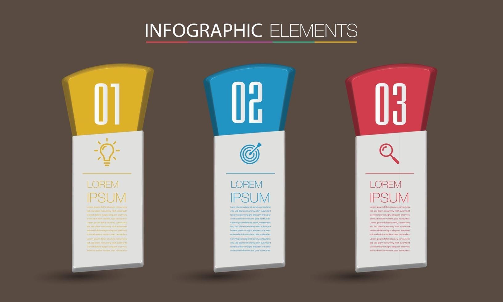 modern text box template banner Infographics vector