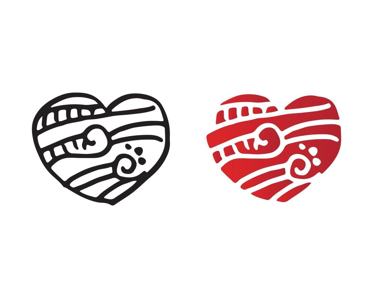 Logotipo de amor y símbolos del día de San Valentín, aplicación de iconos de plantilla vectorial vector