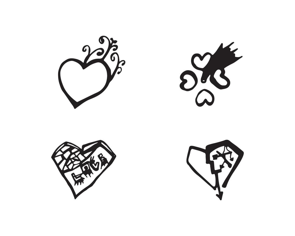 Love Logo and valentine day symbols Vector Template icons app