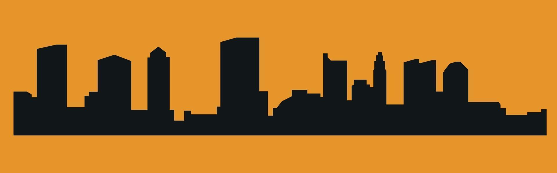 Ohio Colombus city silhouette vector