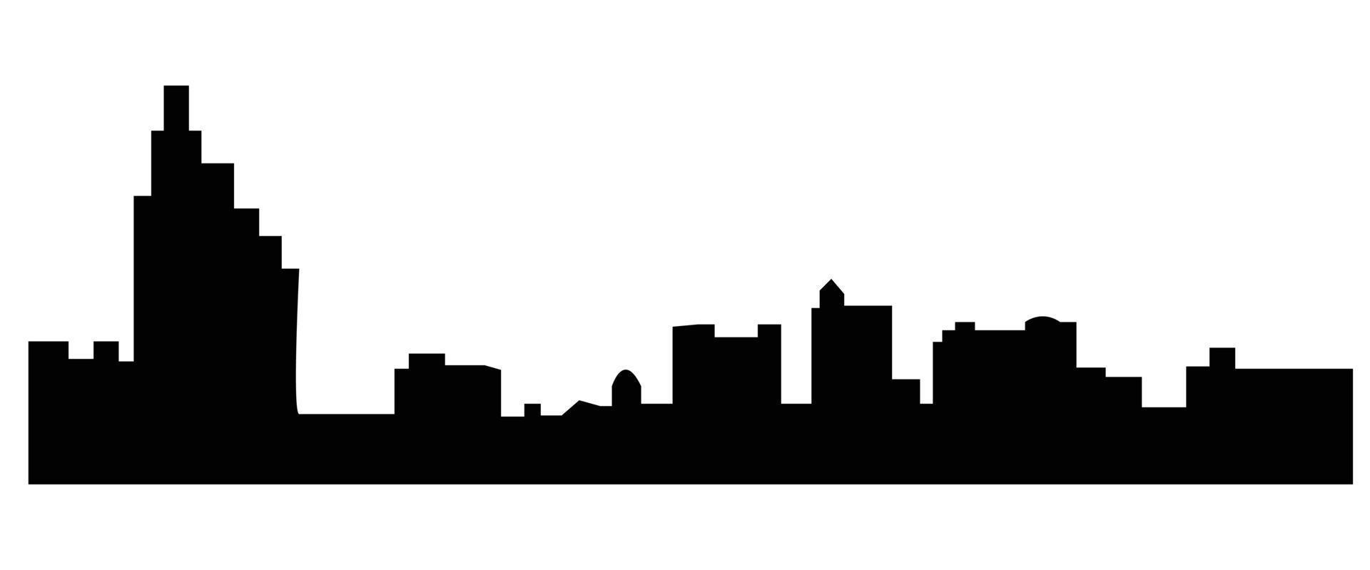 Mississippi Jackson city silhouette vector