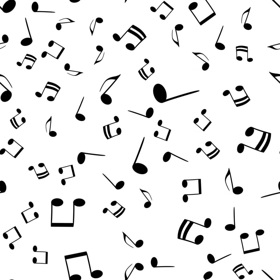 Musical notes Seamless Pattern Background vector