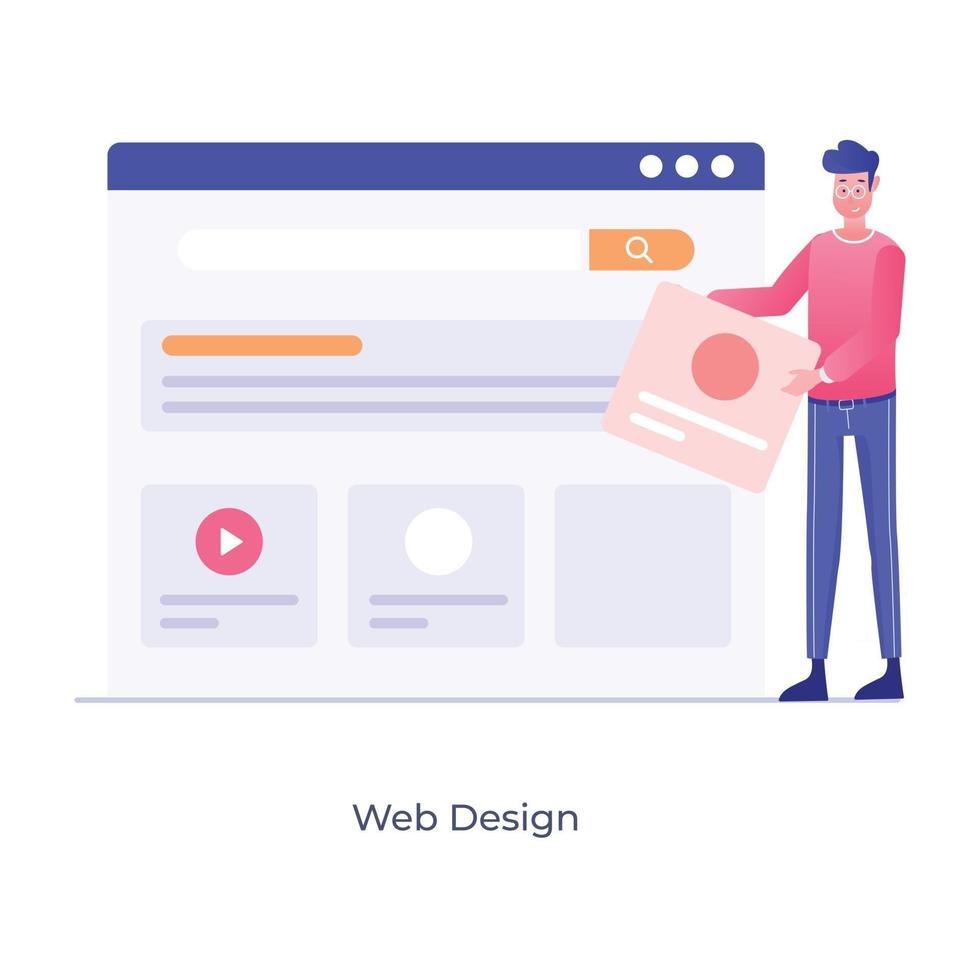 diseño web y software vector