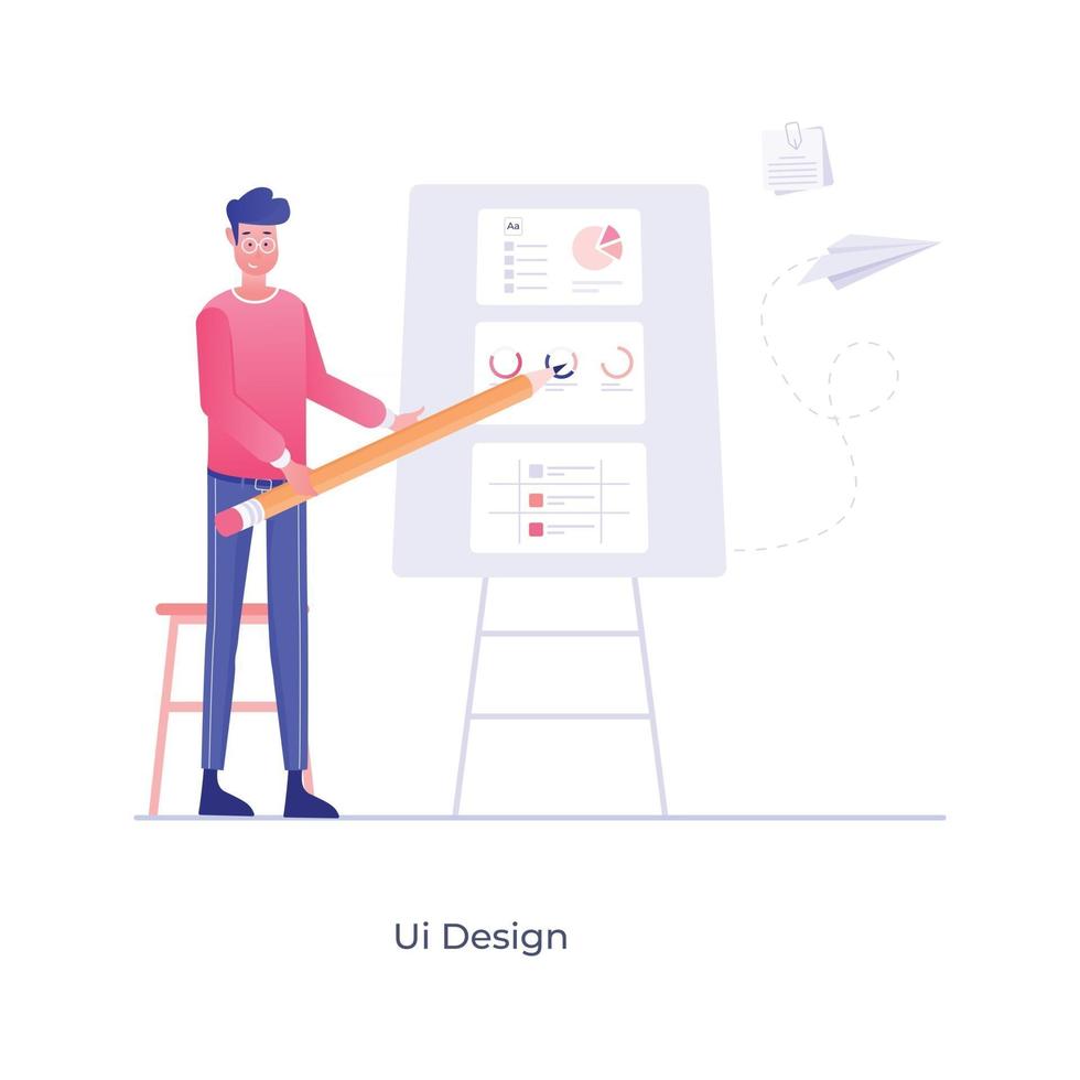 UI Design And Software vector
