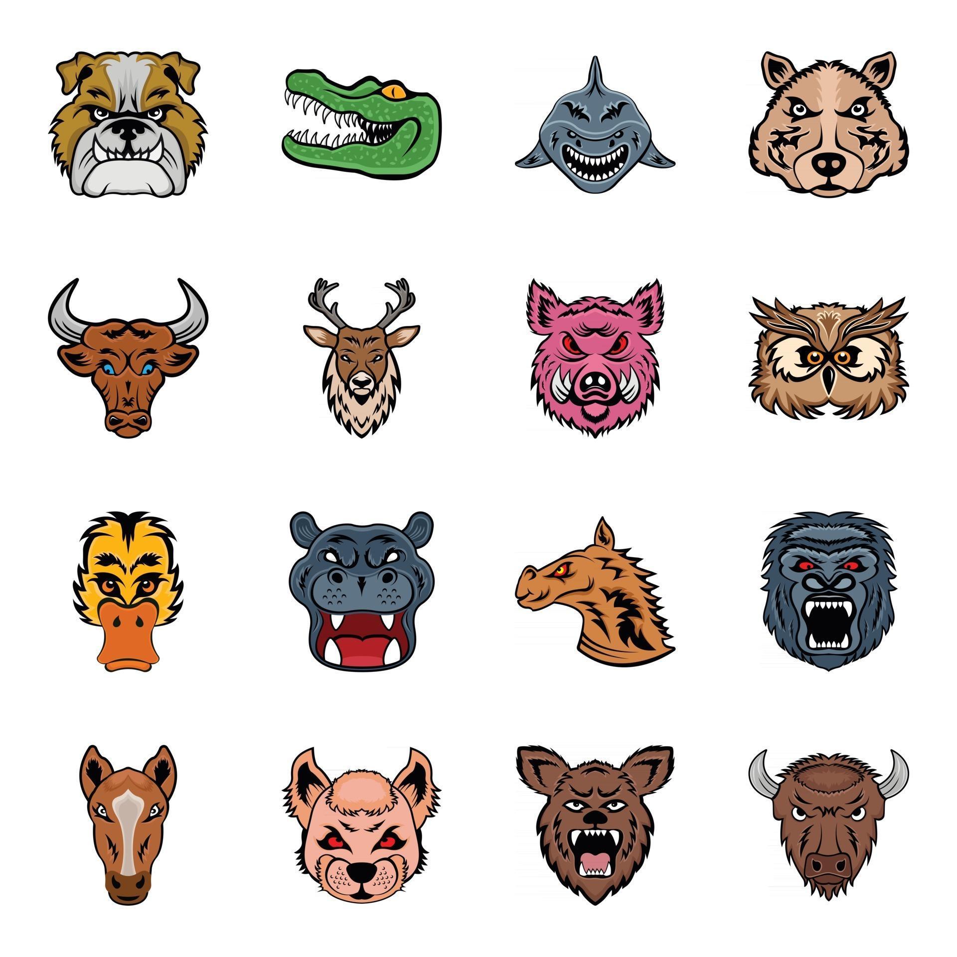 Pack of Animals 2452609 Vector Art at Vecteezy