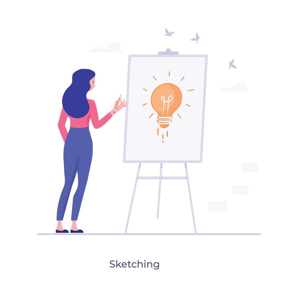 Sketching and Drawing vector